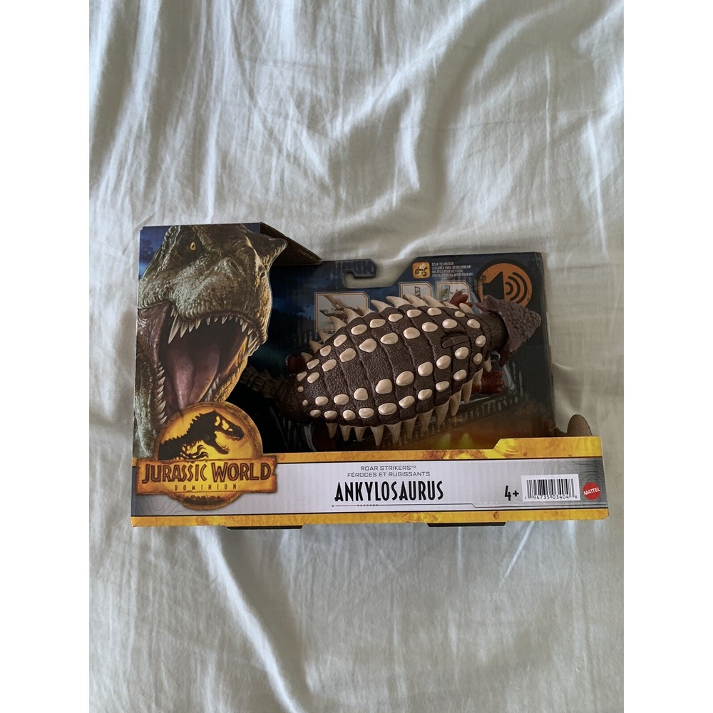 New Jurassic World: Dominion Roar Strikers ANKYLOSAURUS Roaring Dinosaur Figure